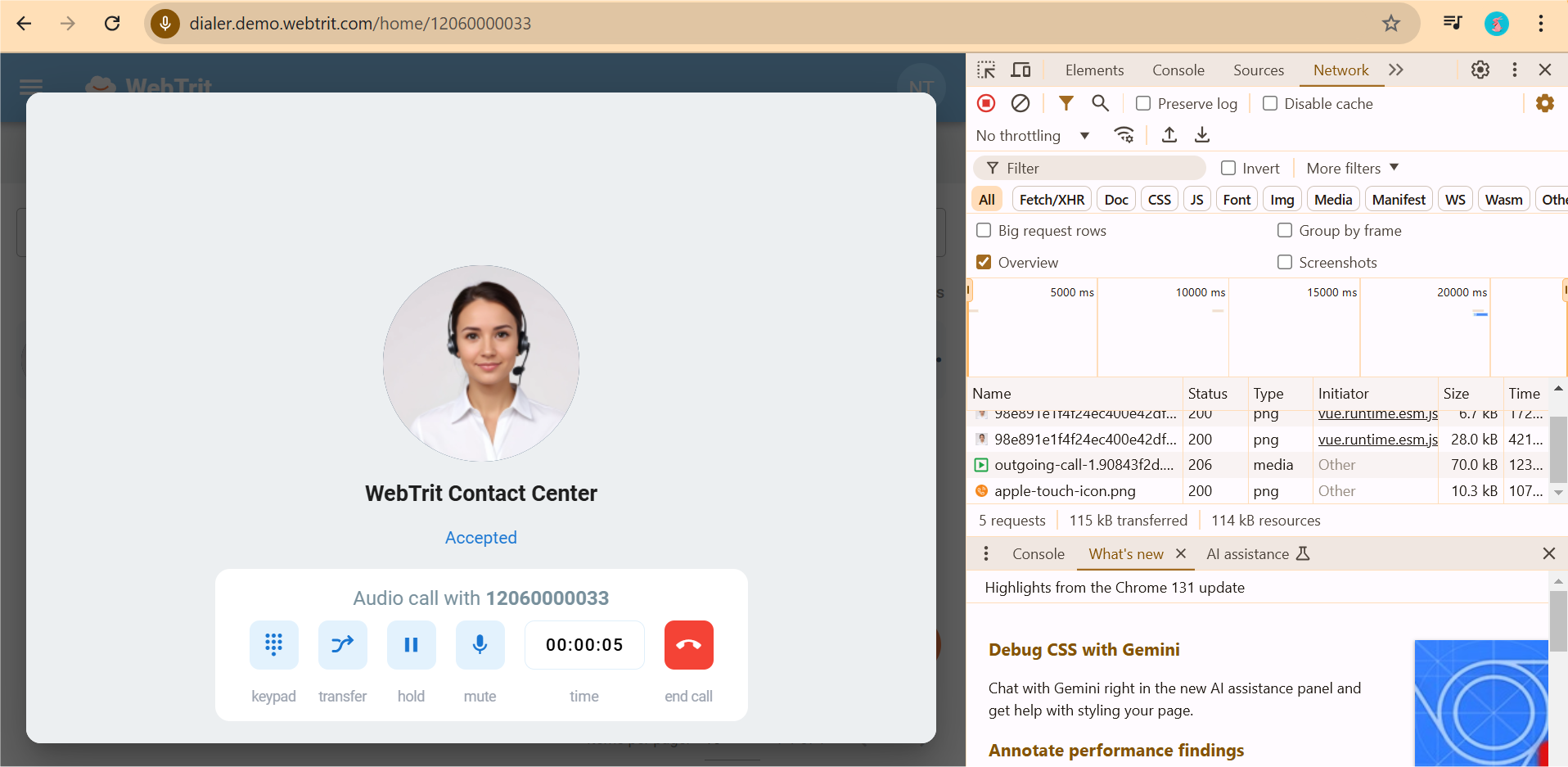 WebTrit contact center